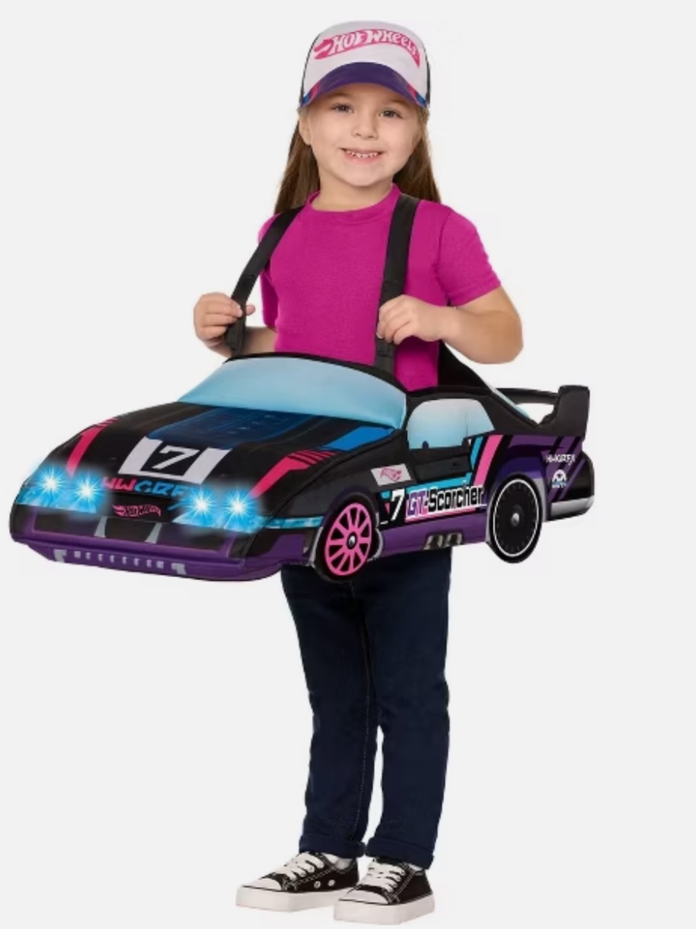 Hot Wheels Light-Up GT-Scorcher car Kids Costume - Halloween one size Netflix